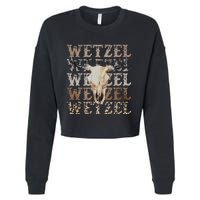 Koe Western Country Music Wetzel Bull Skull Cropped Pullover Crew