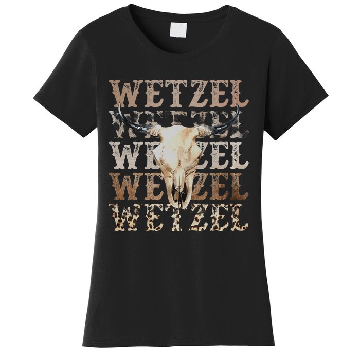 Koe Western Country Music Wetzel Bull Skull Women's T-Shirt