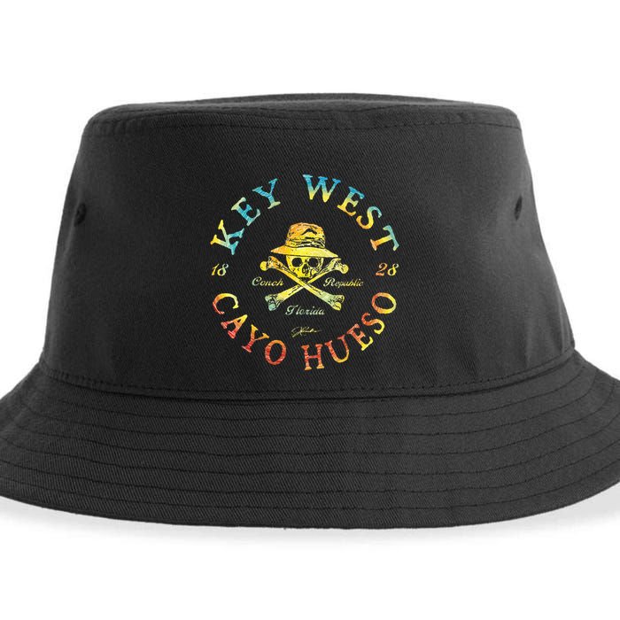 Key West Cayo Hueso Fl Jolly Roger Sustainable Bucket Hat