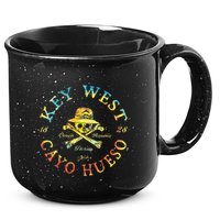 Key West Cayo Hueso Fl Jolly Roger 15oz Campfire Ceramic Mug