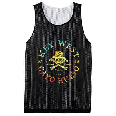 Key West Cayo Hueso Fl Jolly Roger Mesh Reversible Basketball Jersey Tank