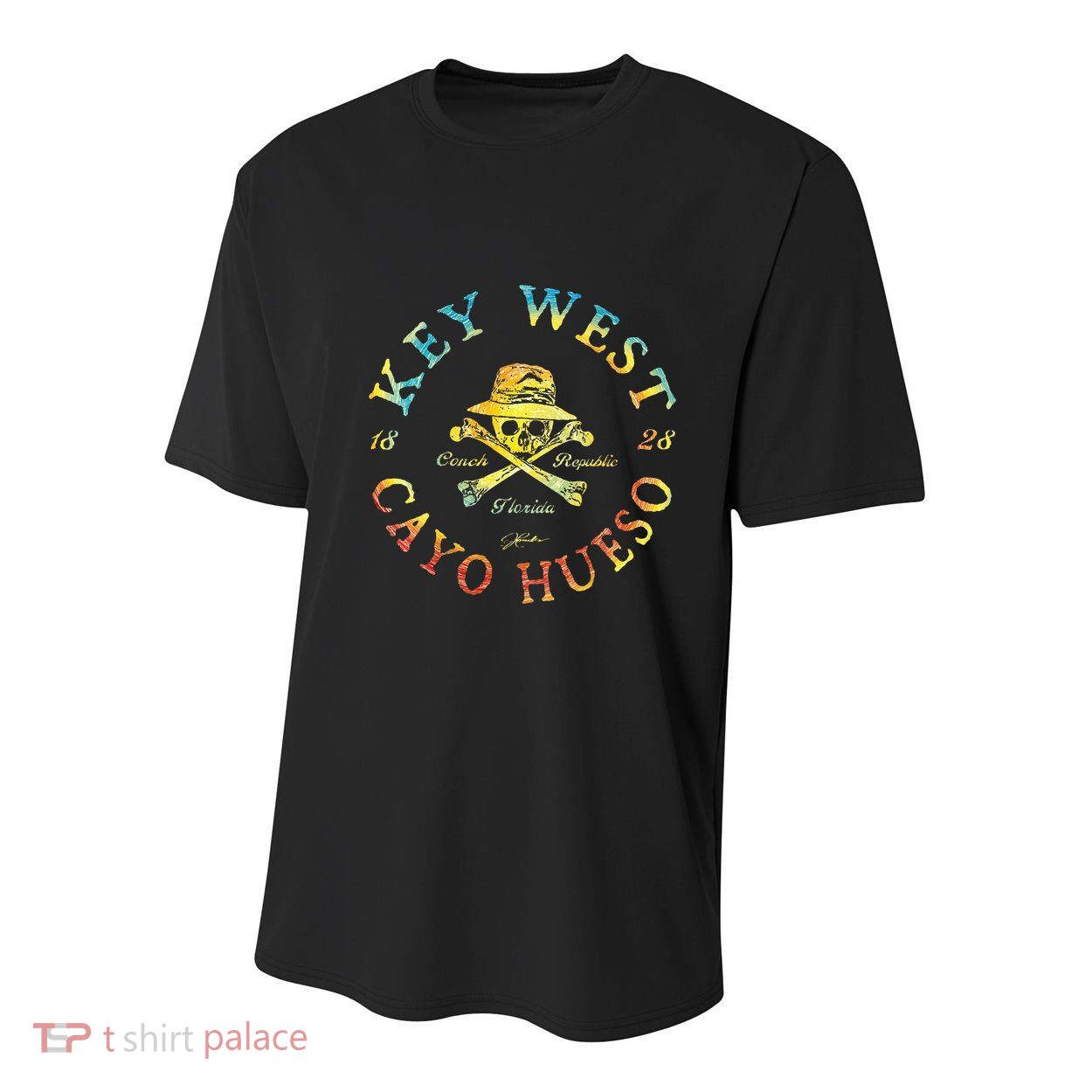 Key West Cayo Hueso Fl Jolly Roger Youth Performance Sprint T-Shirt