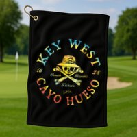 Key West Cayo Hueso Fl Jolly Roger Golf Towel