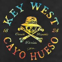 Key West Cayo Hueso Fl Jolly Roger Golf Towel