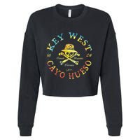 Key West Cayo Hueso Fl Jolly Roger Cropped Pullover Crew
