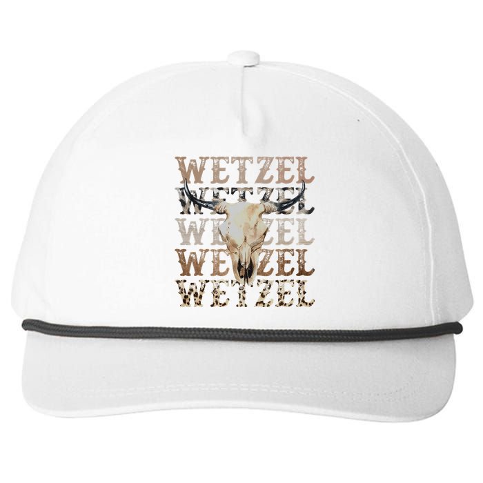 Koe Western Country Music Wetzel Bull Skull Snapback Five-Panel Rope Hat