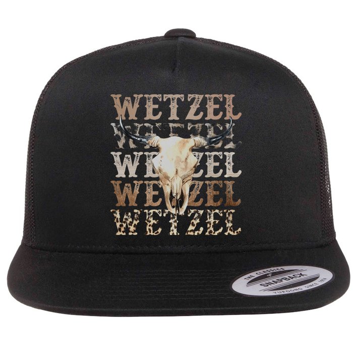 Koe Western Country Music Wetzel Bull Skull Flat Bill Trucker Hat