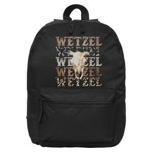 Koe Western Country Music Wetzel Bull Skull 16 in Basic Backpack