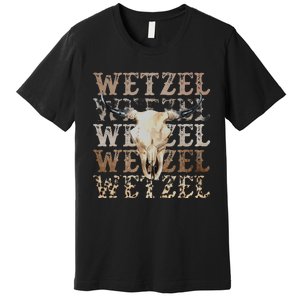 Koe Western Country Music Wetzel Bull Skull Premium T-Shirt