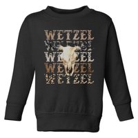 Koe Western Country Music Wetzel Bull Skull Toddler Sweatshirt