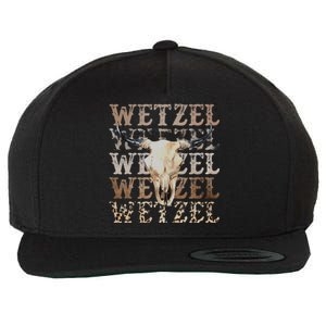 Koe Western Country Music Wetzel Bull Skull Wool Snapback Cap