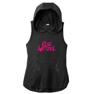 koe western country music wetzel bull skull Ladies PosiCharge Tri-Blend Wicking Draft Hoodie Tank