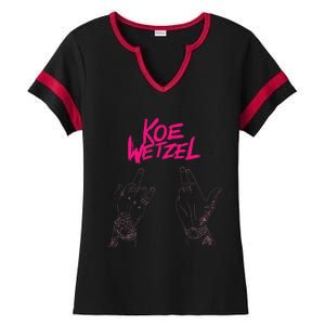 koe western country music wetzel bull skull Ladies Halftime Notch Neck Tee