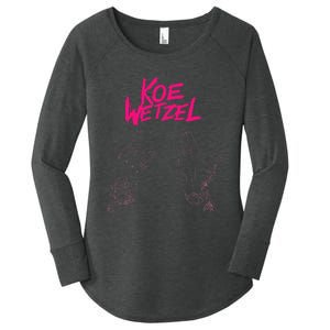 koe western country music wetzel bull skull Women's Perfect Tri Tunic Long Sleeve Shirt