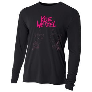 koe western country music wetzel bull skull Cooling Performance Long Sleeve Crew