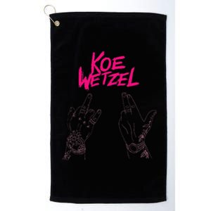 koe western country music wetzel bull skull Platinum Collection Golf Towel