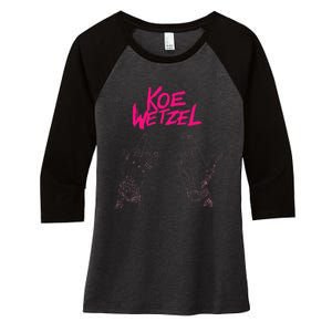 koe western country music wetzel bull skull Women's Tri-Blend 3/4-Sleeve Raglan Shirt