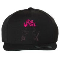 koe western country music wetzel bull skull Wool Snapback Cap