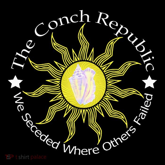 Key West Conch Republic Flag We Seceded Where Others Failed Flexfit Unipanel Trucker Cap
