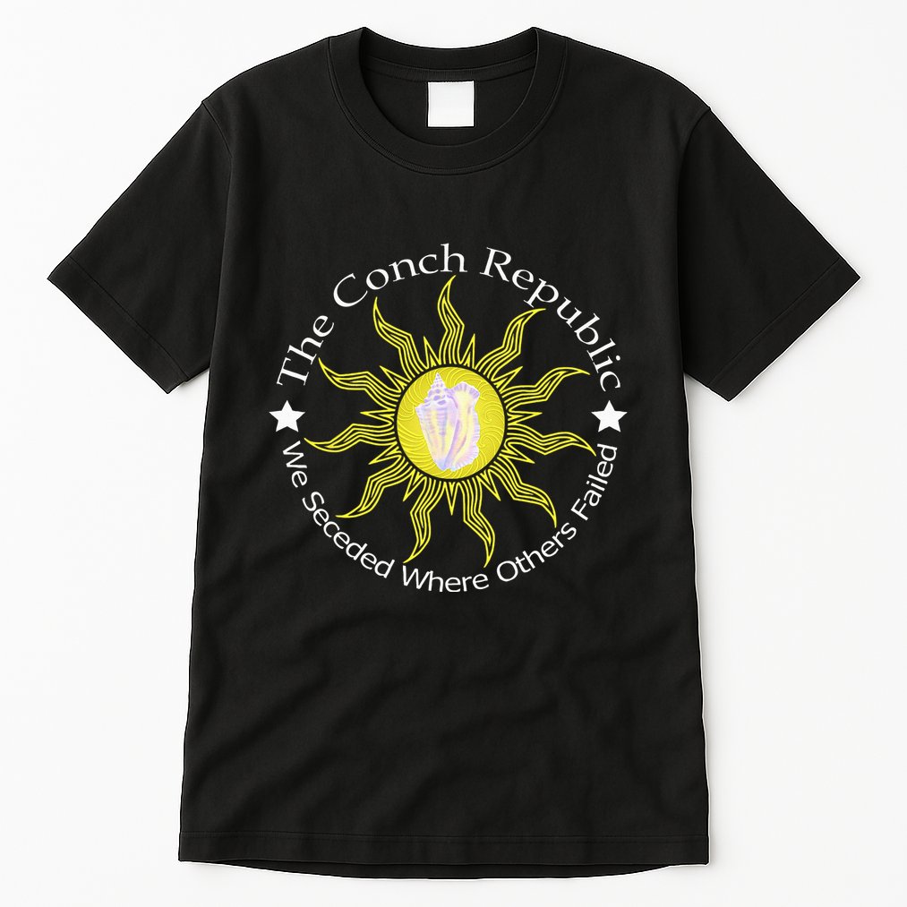 Key West Conch Republic Flag We Seceded Where Others Failed Tall T-Shirt