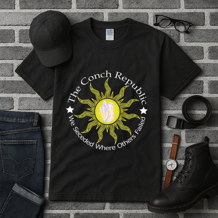 Key West Conch Republic Flag We Seceded Where Others Failed Tall T-Shirt