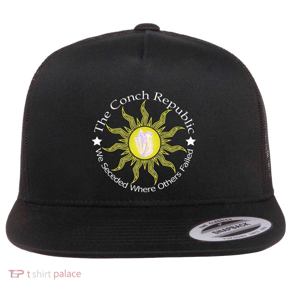 Key West Conch Republic Flag We Seceded Where Others Failed Flatbill Hat