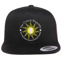 Key West Conch Republic Flag We Seceded Where Others Failed Flat Bill Trucker Hat