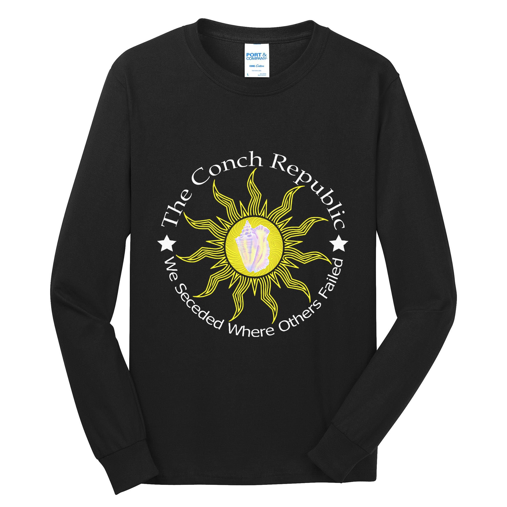 Key West Conch Republic Flag We Seceded Where Others Failed Tall Long Sleeve T-Shirt