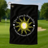 Key West Conch Republic Flag We Seceded Where Others Failed Golf Towel