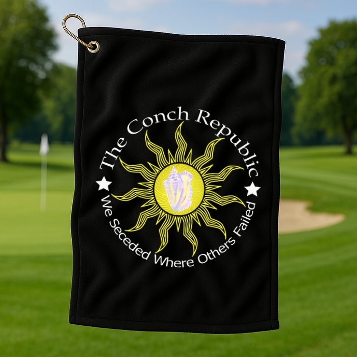 Key West Conch Republic Flag We Seceded Where Others Failed Golf Towel