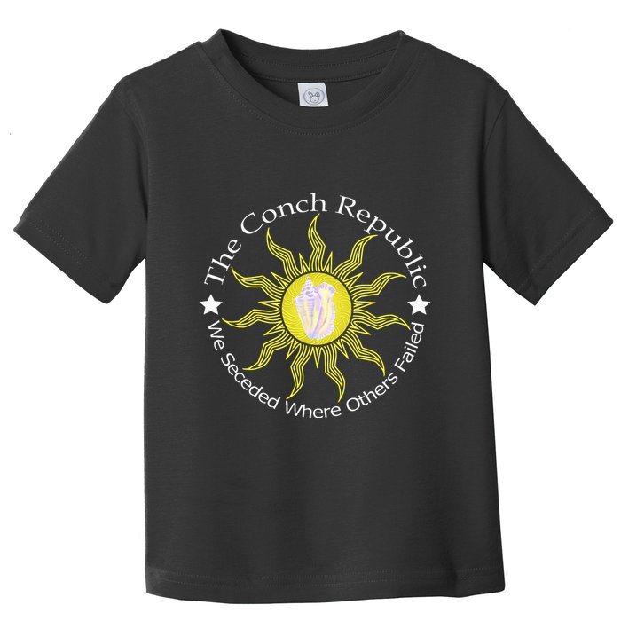 Key West Conch Republic Flag We Seceded Where Others Failed Toddler T-Shirt