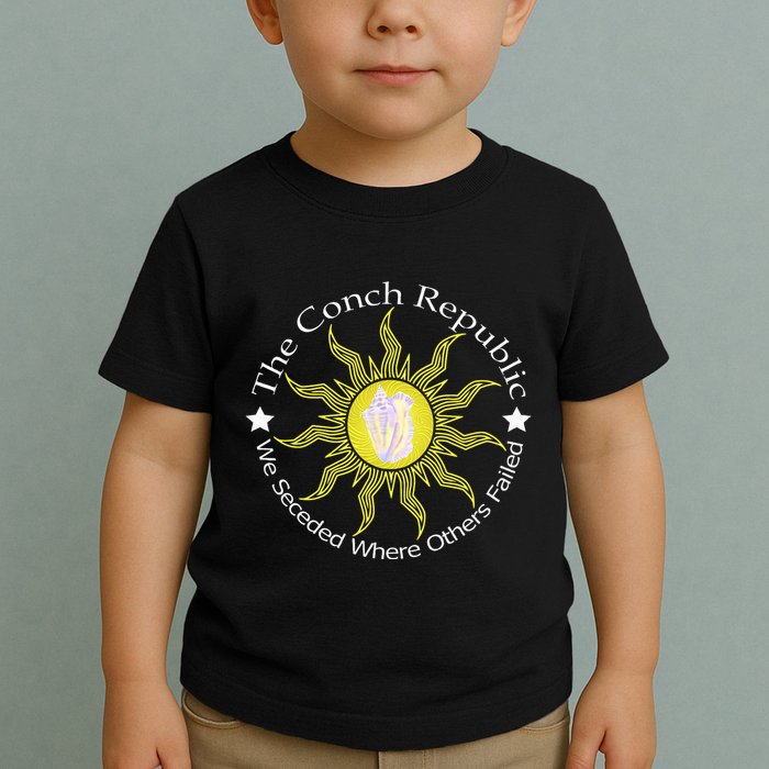 Key West Conch Republic Flag We Seceded Where Others Failed Toddler T-Shirt