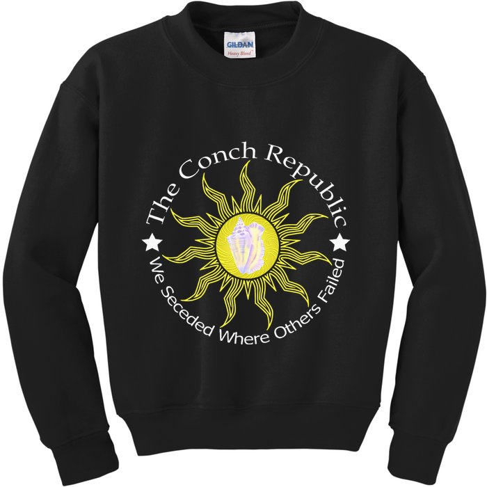 Key West Conch Republic Flag We Seceded Where Others Failed Kids Sweatshirt