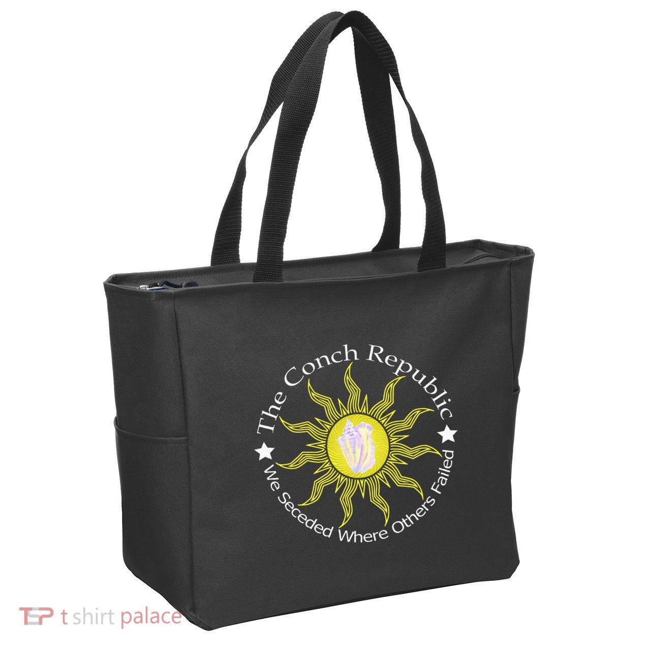 Key West Conch Republic Flag We Seceded Where Others Failed Zip Tote Bag
