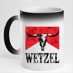 Koe Western Country Music Wetzel Bull Skull 11oz Black Color Changing Mug