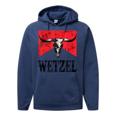 Koe Western Country Music Wetzel Bull Skull Performance Fleece Hoodie