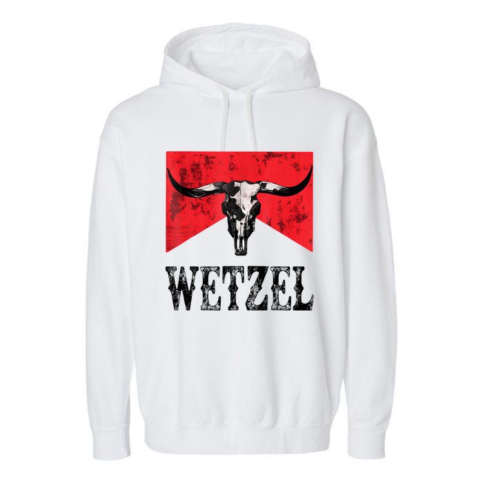 Koe Western Country Music Wetzel Bull Skull Garment-Dyed Fleece Hoodie