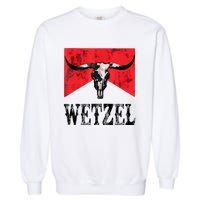 Koe Western Country Music Wetzel Bull Skull Garment-Dyed Sweatshirt