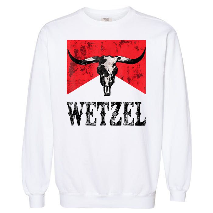 Koe Western Country Music Wetzel Bull Skull Garment-Dyed Sweatshirt