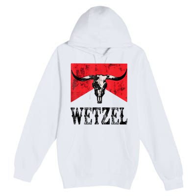 Koe Western Country Music Wetzel Bull Skull Premium Pullover Hoodie