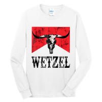 Koe Western Country Music Wetzel Bull Skull Tall Long Sleeve T-Shirt