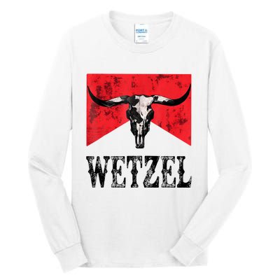 Koe Western Country Music Wetzel Bull Skull Tall Long Sleeve T-Shirt