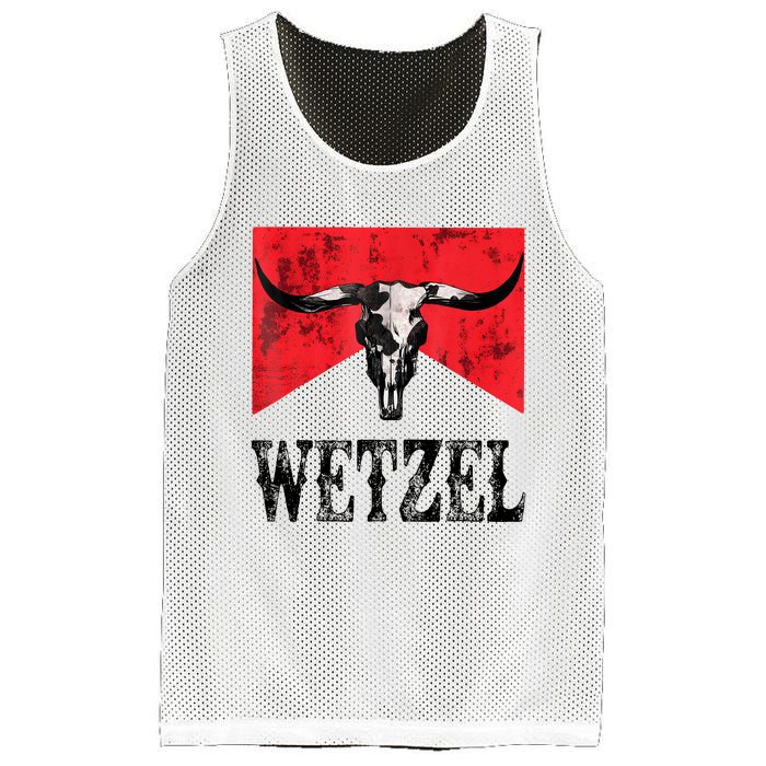 Koe Western Country Music Wetzel Bull Skull Mesh Reversible Basketball Jersey Tank