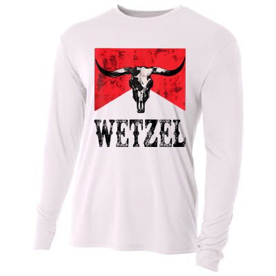 Koe Western Country Music Wetzel Bull Skull Cooling Performance Long Sleeve Crew