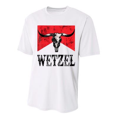 Koe Western Country Music Wetzel Bull Skull Performance Sprint T-Shirt