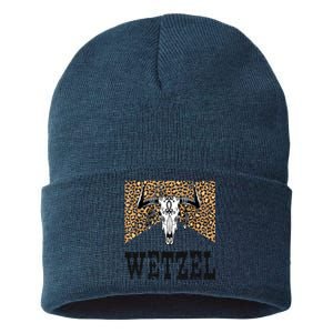 Koe Western Country Music Wetzel Bull Skull Sustainable Knit Beanie