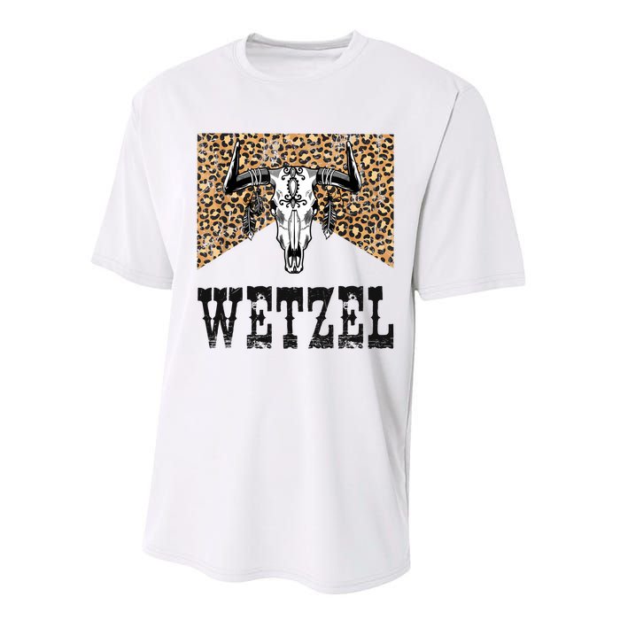 Koe Western Country Music Wetzel Bull Skull Performance Sprint T-Shirt