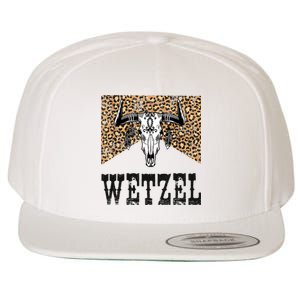 Koe Western Country Music Wetzel Bull Skull Wool Snapback Cap