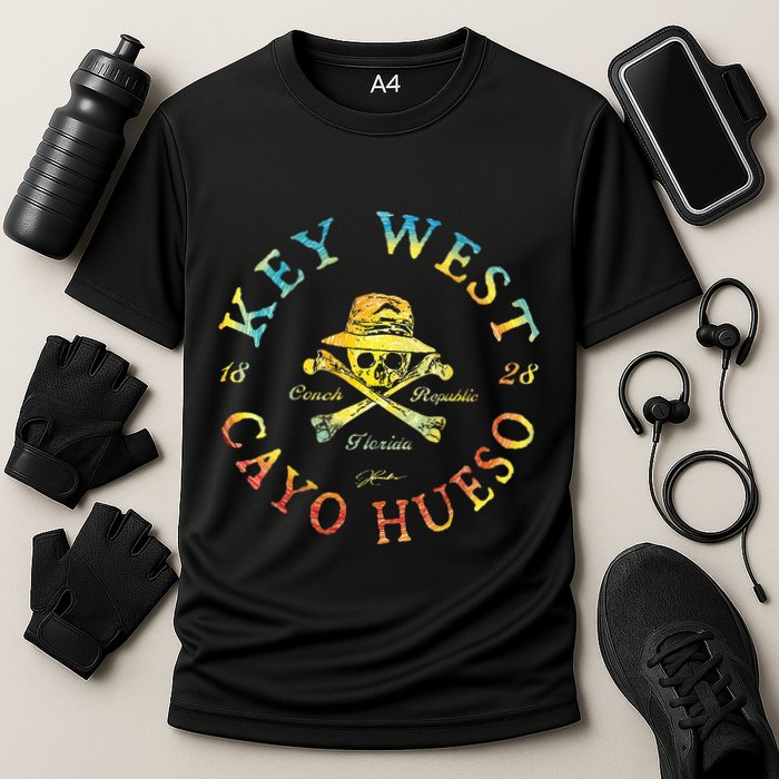 Key West (Cayo Hueso) Fl Jolly Roger Cooling Performance Crew T-Shirt