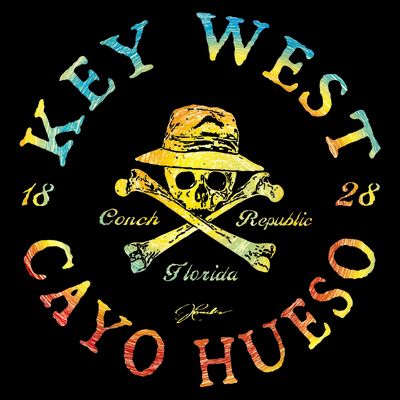Key West (Cayo Hueso) Fl Jolly Roger T-Shirt